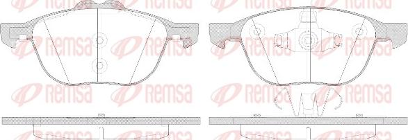 Remsa 1082.50 - Bremžu uzliku kompl., Disku bremzes adetalas.lv