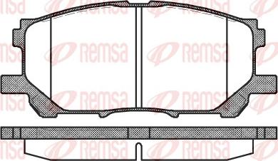 Remsa 1039.00 - Bremžu uzliku kompl., Disku bremzes adetalas.lv