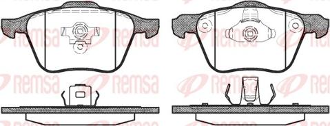 Remsa 1070.00 - Bremžu uzliku kompl., Disku bremzes adetalas.lv