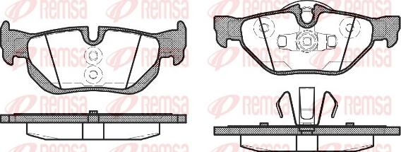 Remsa 1145.10 - Bremžu uzliku kompl., Disku bremzes adetalas.lv