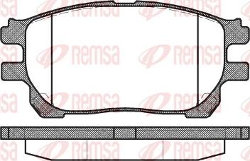 Remsa 1143.00 - Bremžu uzliku kompl., Disku bremzes adetalas.lv