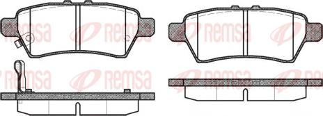 Remsa 1188.01 - Bremžu uzliku kompl., Disku bremzes adetalas.lv