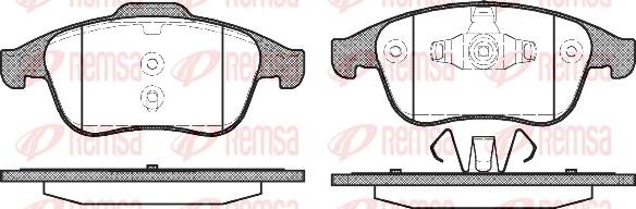 Remsa 1389.00 - Bremžu uzliku kompl., Disku bremzes adetalas.lv