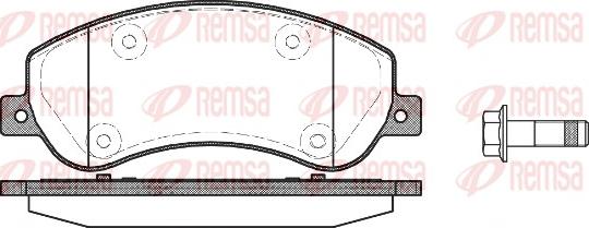 Remsa 1250.00 - Bremžu uzliku kompl., Disku bremzes adetalas.lv