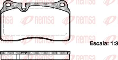 Remsa 1200.00 - Bremžu uzliku kompl., Disku bremzes adetalas.lv