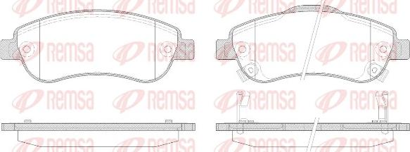 Remsa 1289.02 - Bremžu uzliku kompl., Disku bremzes adetalas.lv