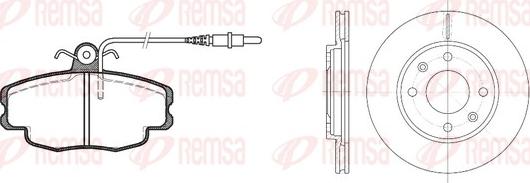 Remsa 8141.03 - Bremžu komplekts, Disku bremzes adetalas.lv