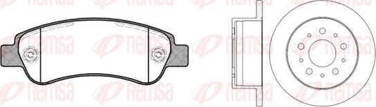 Remsa 81238.00 - Bremžu komplekts, Disku bremzes adetalas.lv