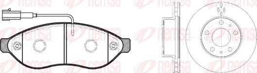 Remsa 81237.00 - Bremžu komplekts, Disku bremzes adetalas.lv