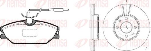 Remsa 8208.01 - Bremžu komplekts, Disku bremzes adetalas.lv