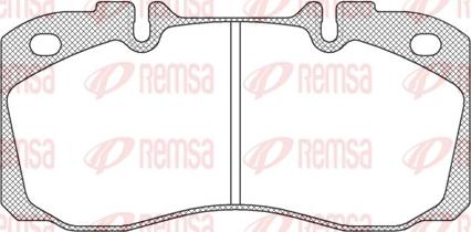 Remsa JCA 640.00 - Bremžu uzliku kompl., Disku bremzes adetalas.lv