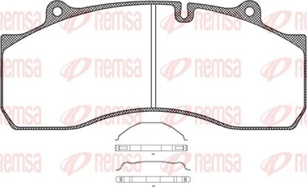 Remsa JCA 1073.00 - Bremžu uzliku kompl., Disku bremzes adetalas.lv