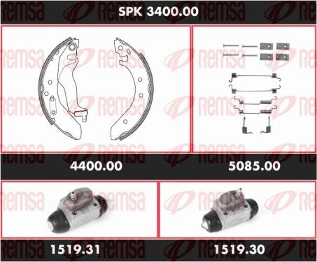 Remsa SPK 3400.00 - Bremžu loku komplekts adetalas.lv