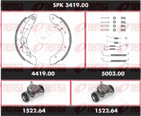 Remsa SPK 3419.00 - Bremžu loku komplekts adetalas.lv