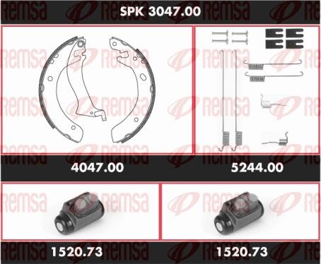 Remsa SPK 3047.00 - Bremžu loku komplekts adetalas.lv