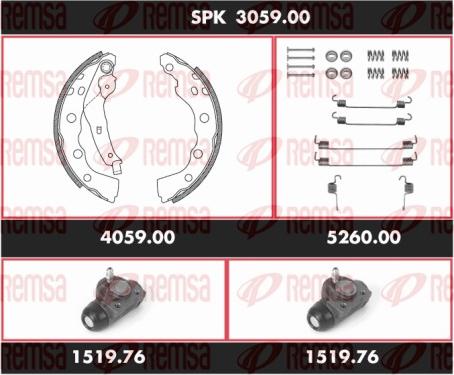 Remsa SPK 3059.00 - Bremžu loku komplekts adetalas.lv