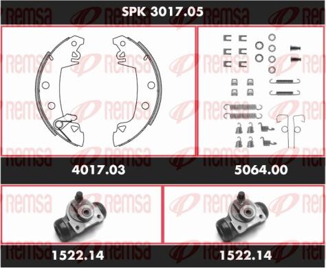 Remsa SPK 3017.05 - Bremžu loku komplekts adetalas.lv