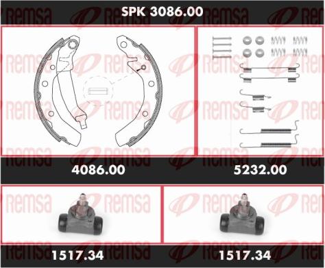 Remsa SPK 3086.00 - Bremžu loku komplekts adetalas.lv