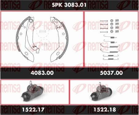 Remsa SPK 3083.01 - Bremžu loku komplekts adetalas.lv