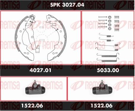 Remsa SPK 3027.04 - Bremžu loku komplekts adetalas.lv