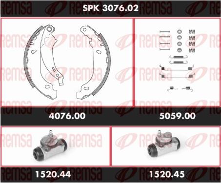 Remsa SPK 3076.02 - Bremžu loku komplekts adetalas.lv