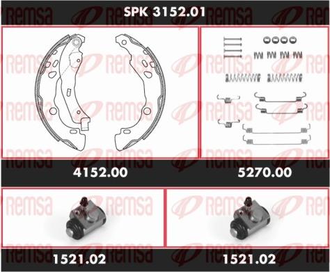 Remsa SPK 3152.01 - Bremžu loku komplekts adetalas.lv