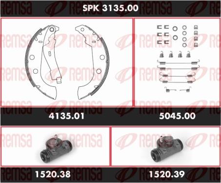 Remsa SPK 3135.00 - Bremžu loku komplekts adetalas.lv