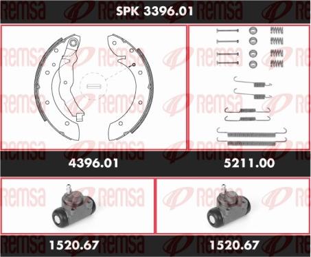 Remsa SPK 3396.01 - Bremžu loku komplekts adetalas.lv