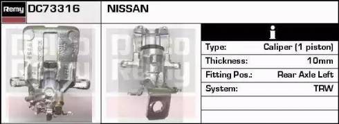 Remy DC73316 - Bremžu suports adetalas.lv