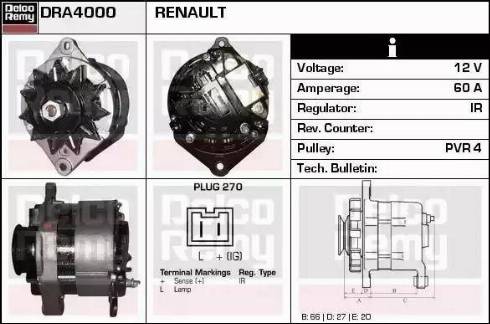 Remy DRA4000 - Ģenerators adetalas.lv