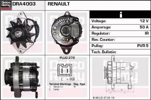 Remy DRA4003 - Ģenerators adetalas.lv