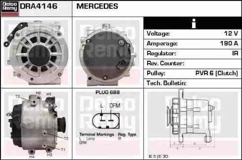 Remy DRA4146N - Ģenerators adetalas.lv