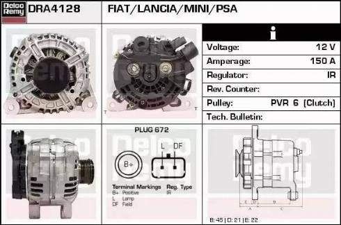 Remy DRA4128 - Ģenerators adetalas.lv