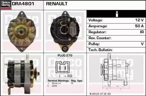 Remy DRA4801 - Ģenerators adetalas.lv