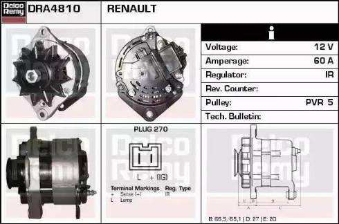 Remy DRA4810 - Ģenerators adetalas.lv