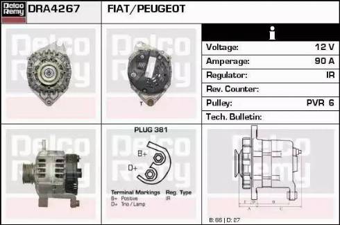 Remy DRA4267 - Ģenerators adetalas.lv