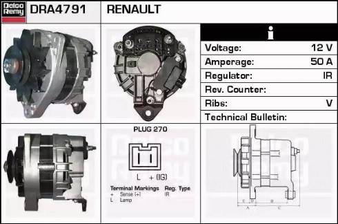 Remy DRA4791 - Ģenerators adetalas.lv