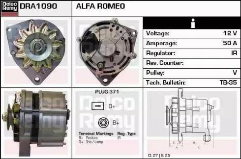 Remy DRA1090 - Ģenerators adetalas.lv