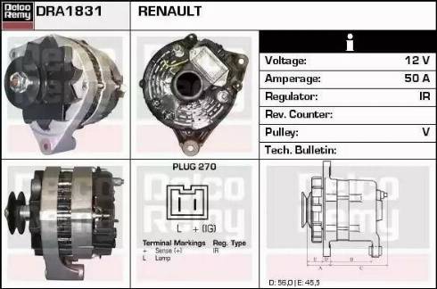 Remy DRA1831 - Ģenerators adetalas.lv