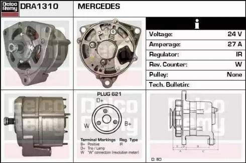 Remy DRA1310 - Ģenerators adetalas.lv