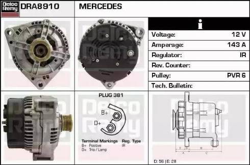 Remy DRA8910 - Ģenerators adetalas.lv