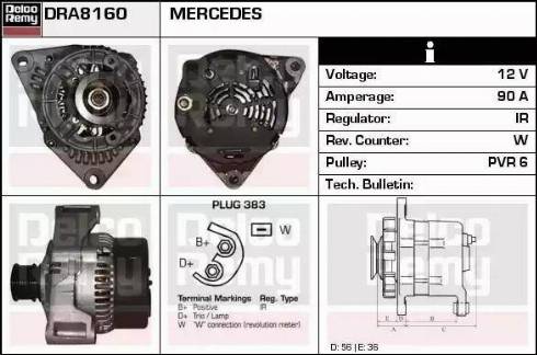 Remy DRA8160 - Ģenerators adetalas.lv