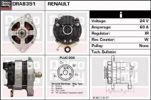 Remy DRA8351 - Ģenerators adetalas.lv