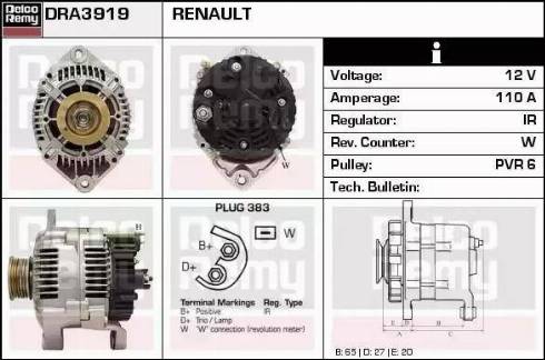 Remy DRA3919 - Ģenerators adetalas.lv