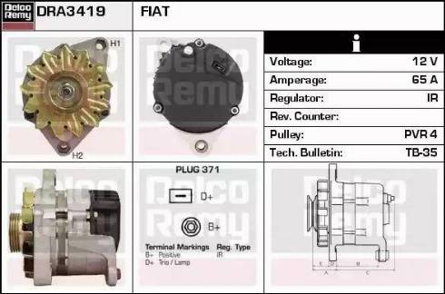 Remy DRA3419 - Ģenerators adetalas.lv