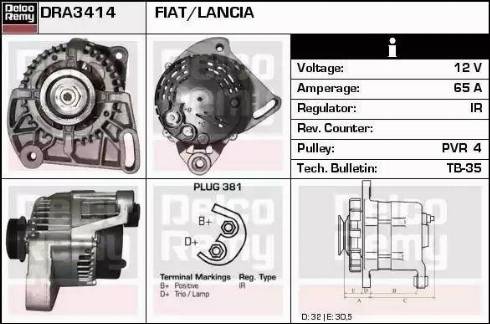 Remy DRA3414 - Ģenerators adetalas.lv