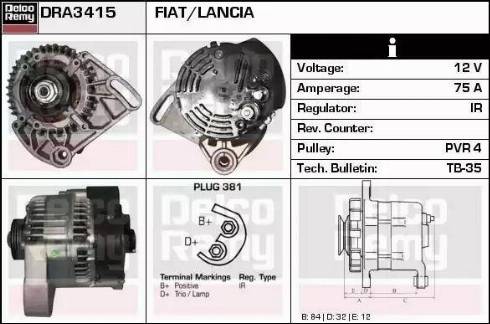 Remy DRA3415 - Ģenerators adetalas.lv