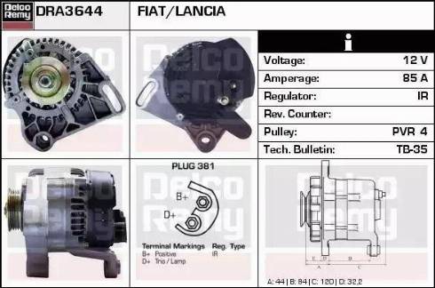 Remy DRA3644 - Ģenerators adetalas.lv