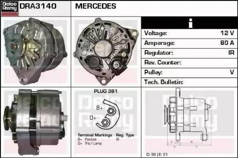 Remy DRA3140 - Ģenerators adetalas.lv