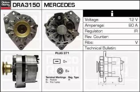 Remy DRA3150 - Ģenerators adetalas.lv